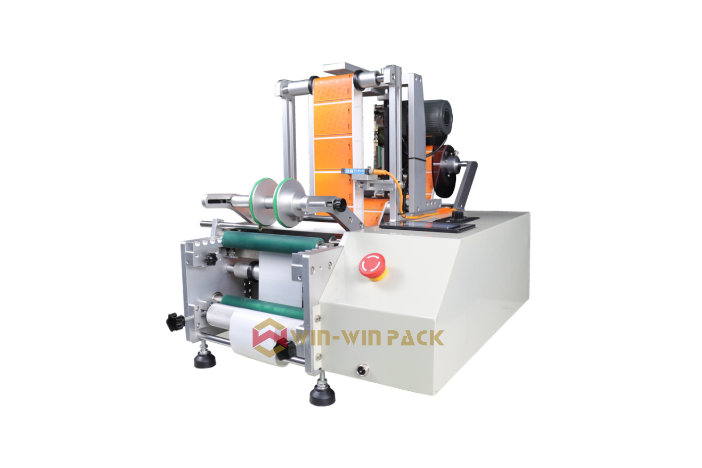 semi-automatic high-precision flat labeling machine picture