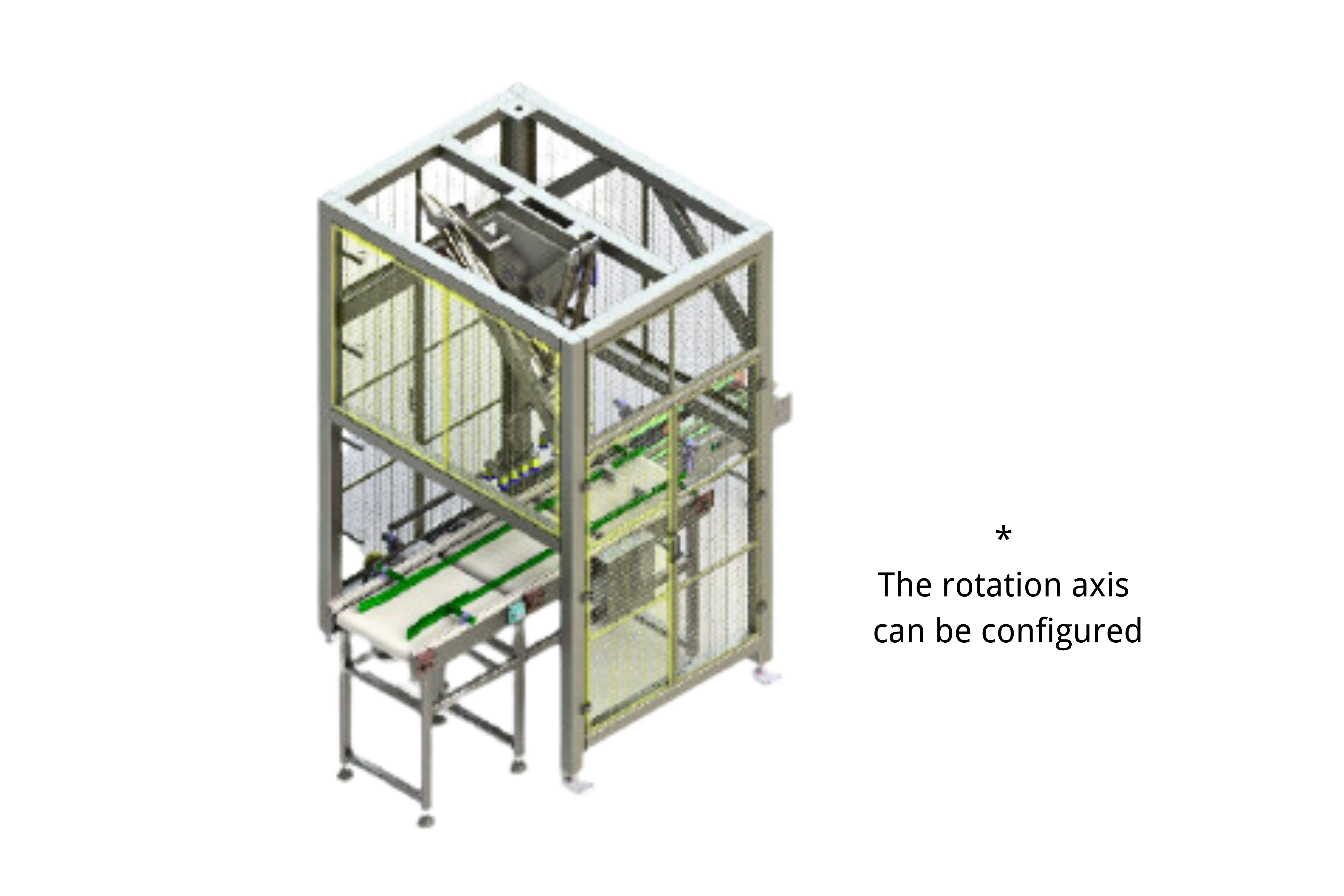 Delta robot pick and place case packer