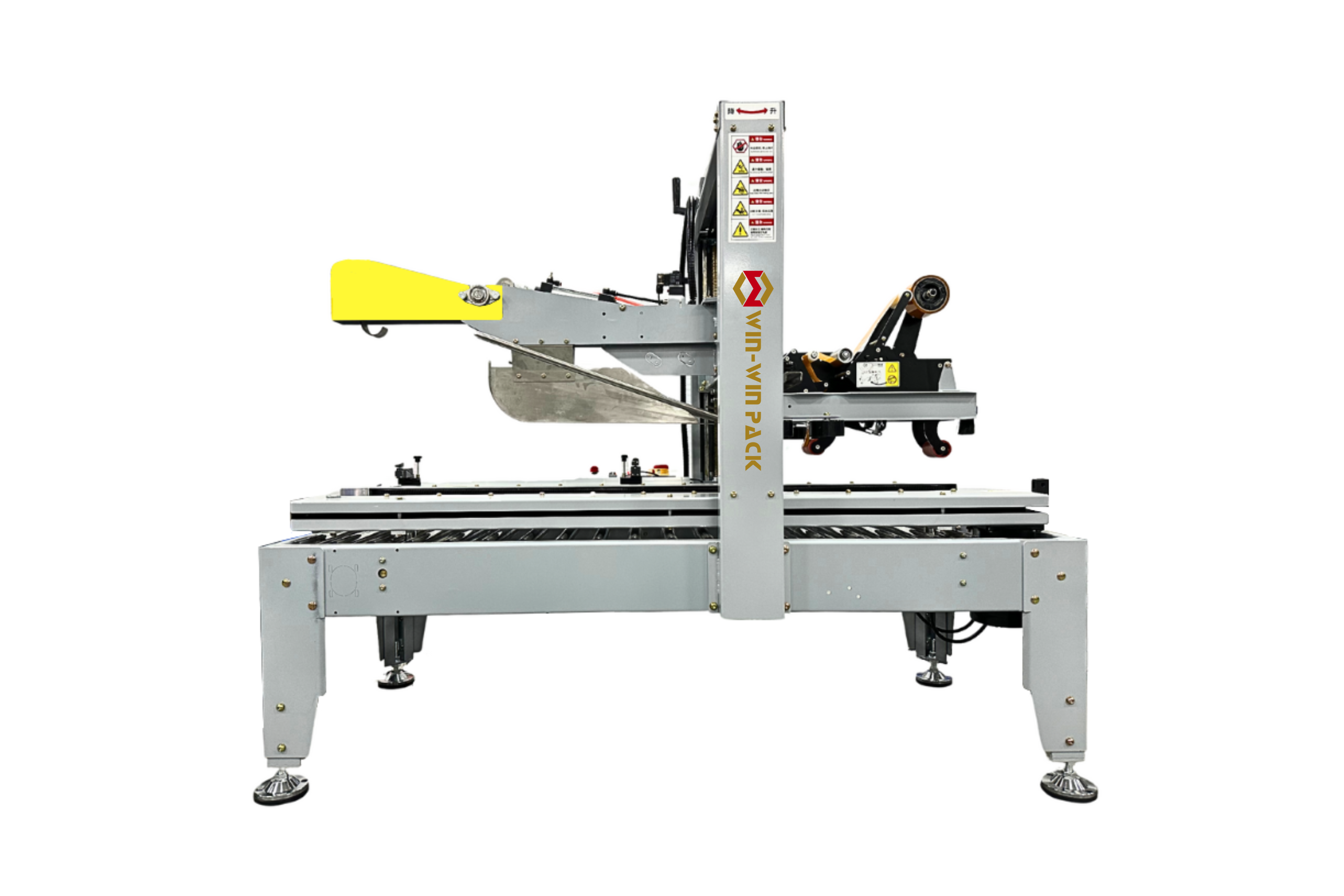 Semi-automatic flaps folding carton sealer machine 