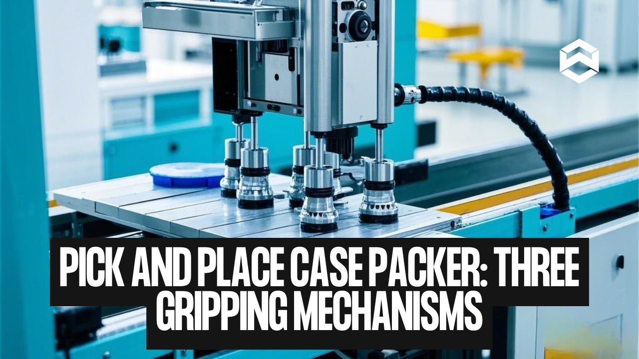 Pick and Place Case Packer: Three Gripping Mechanisms