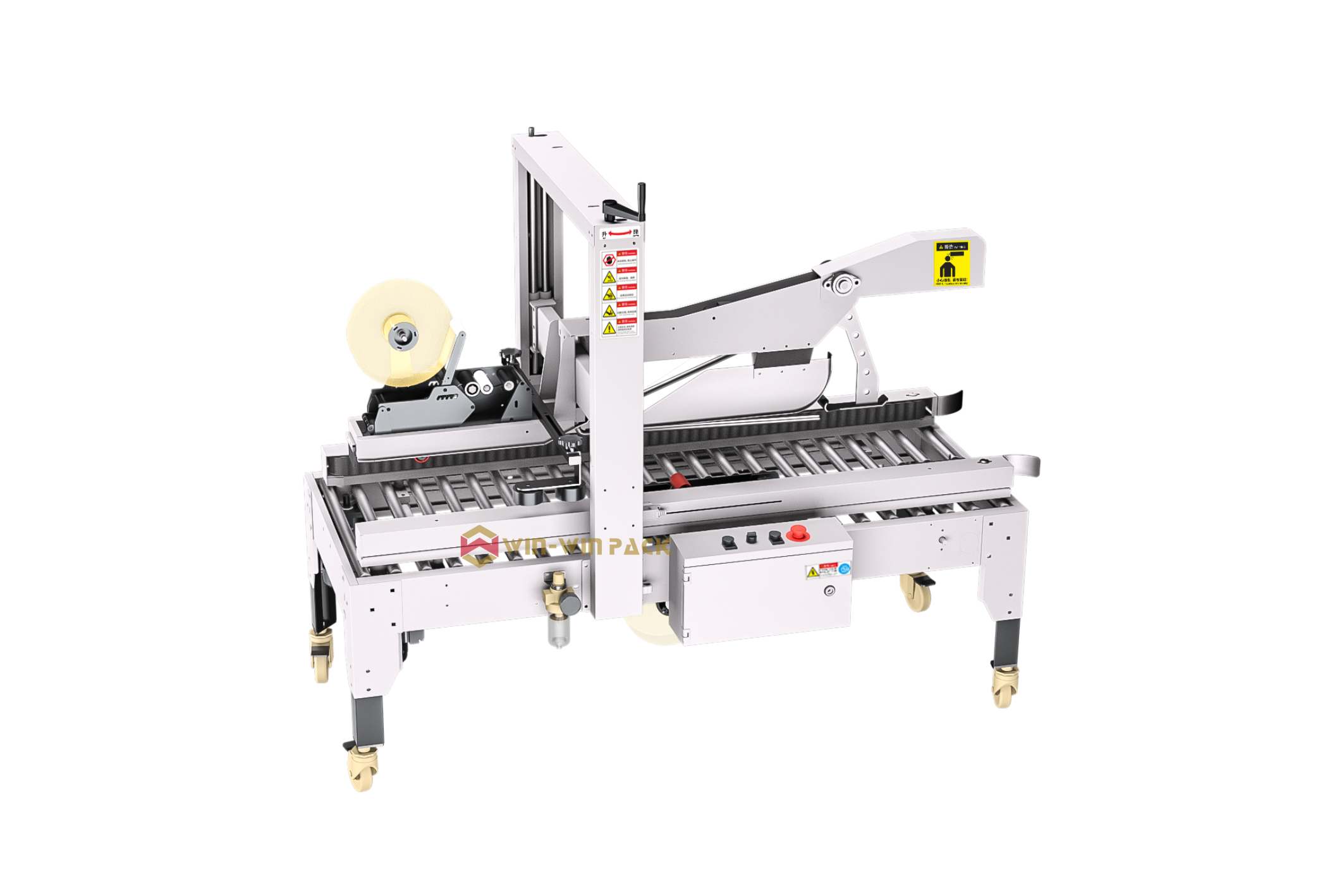 semi-automatic flaps folding carton sealer 