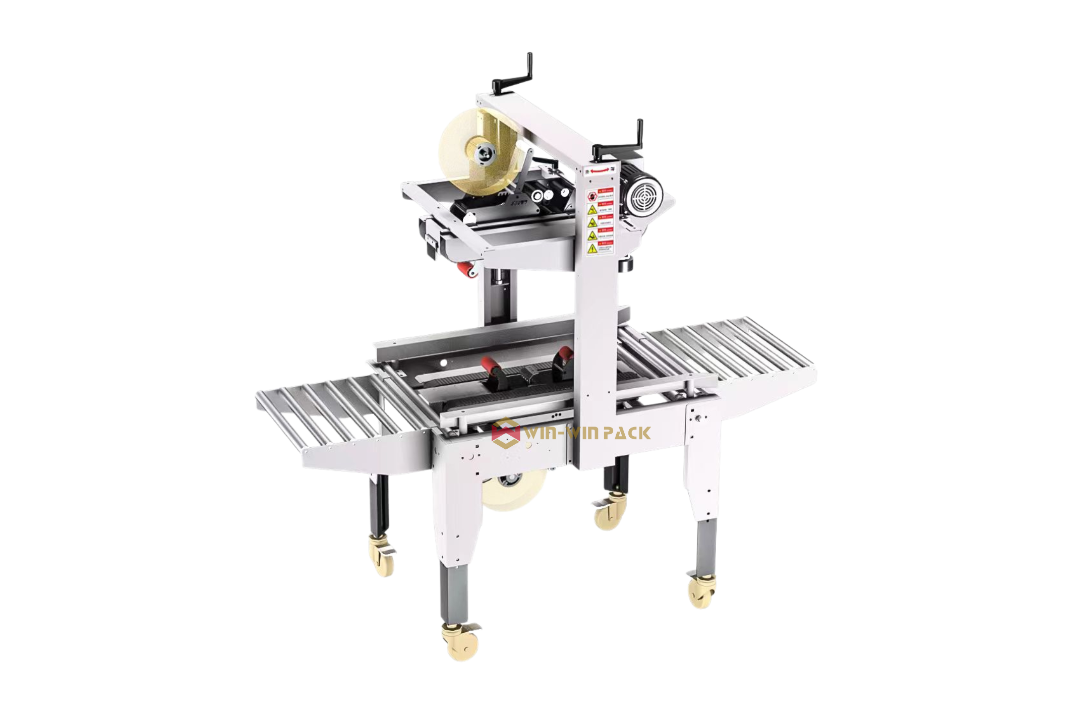 side belts driven carton sealer 