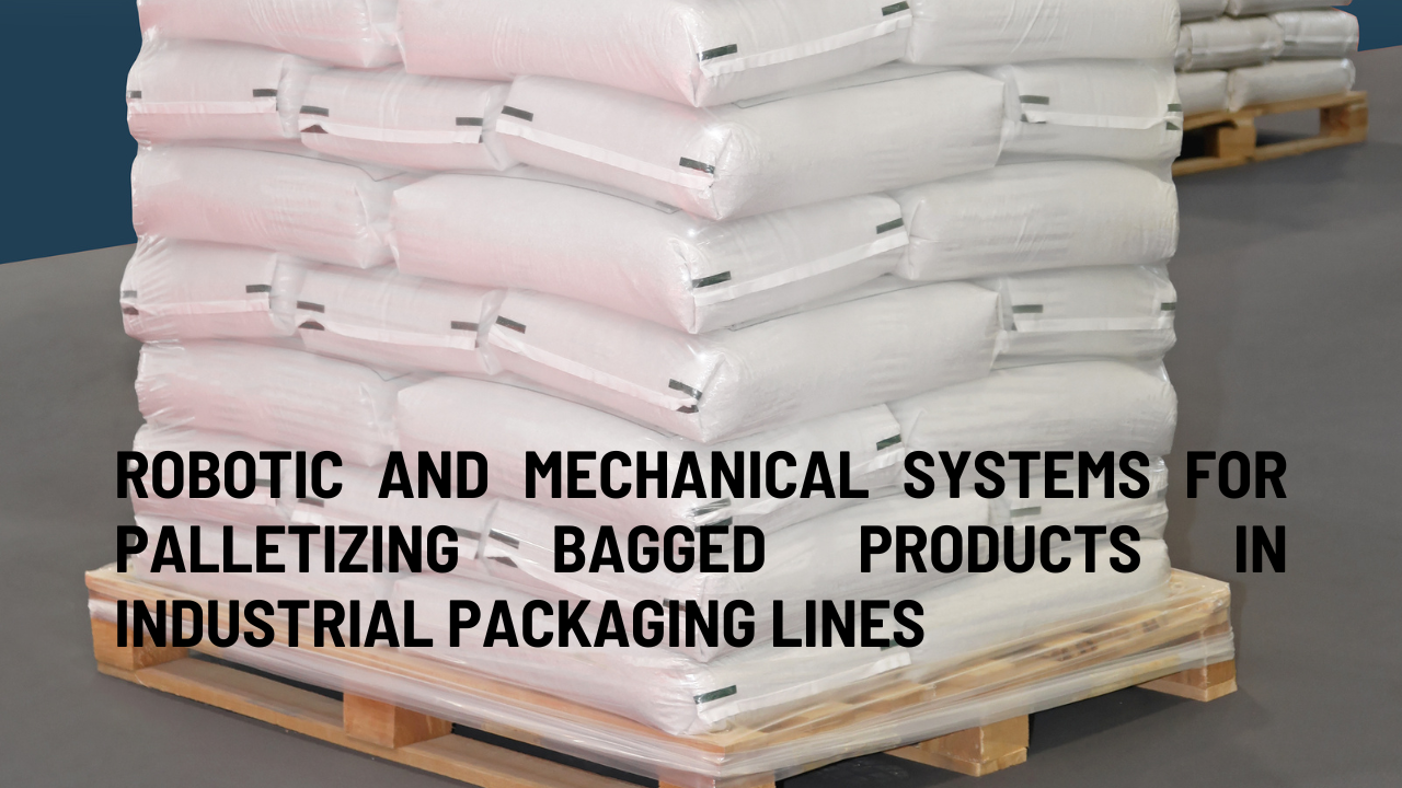 Robotic and Mechanical Systems for Palletizing Bagged Products in Industrial Packaging Lines
