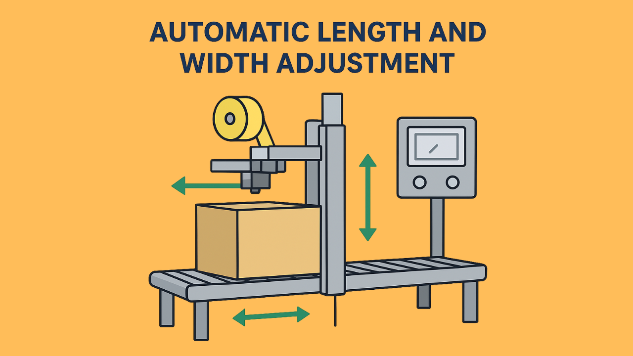Principle of Automatic Length and Width Adjustment in Carton Sealing Machines
