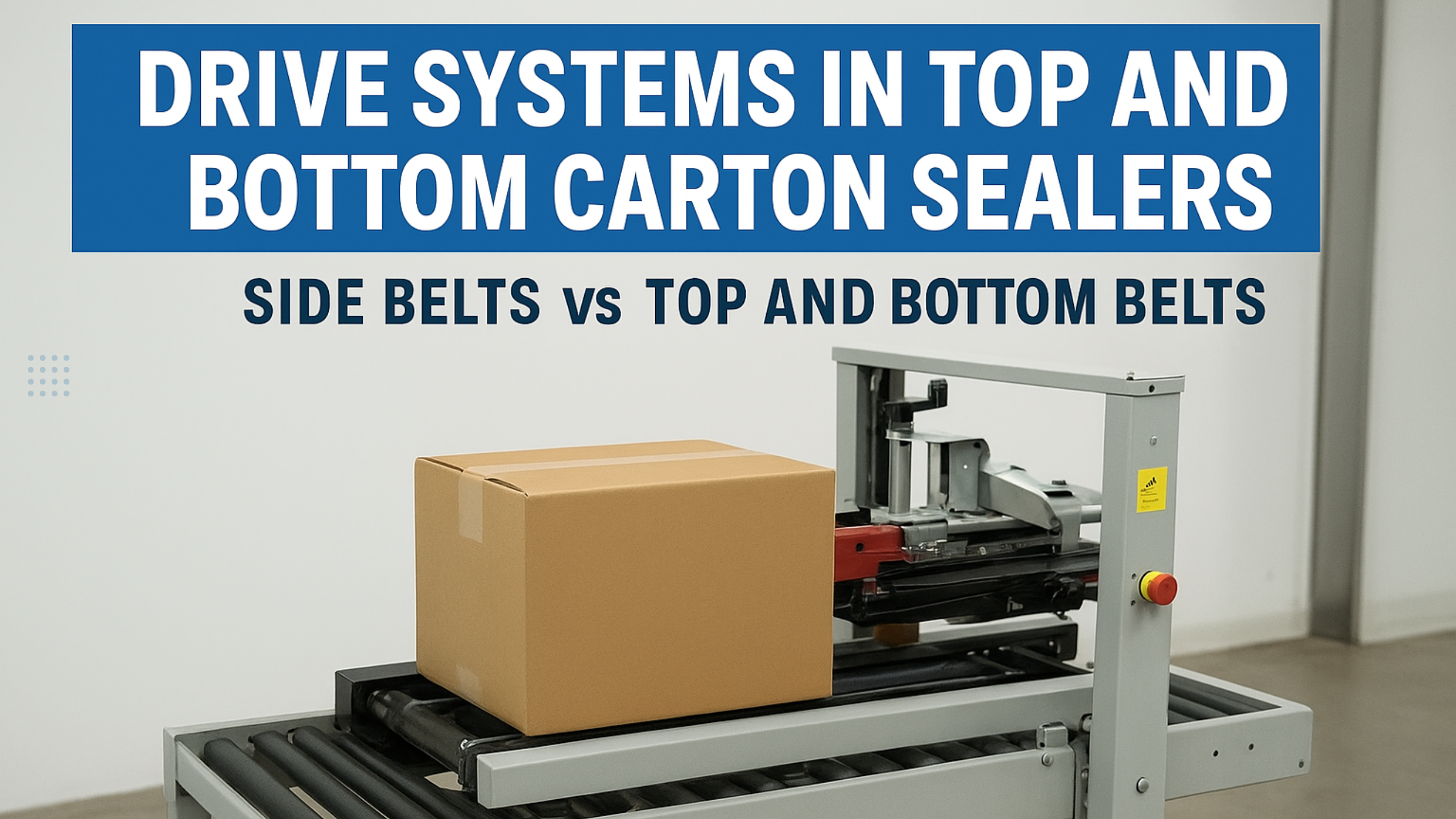 Drive Systems in Top and Bottom Carton Sealers: Side Belts & Top and Bottom Belts