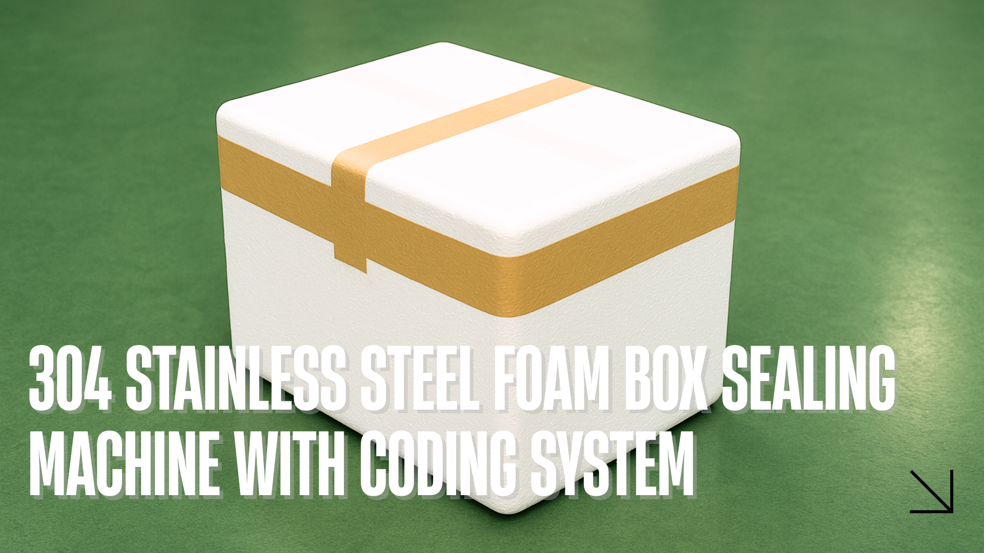 304 Stainless Steel Foam Box Sealing Machine with Coding System