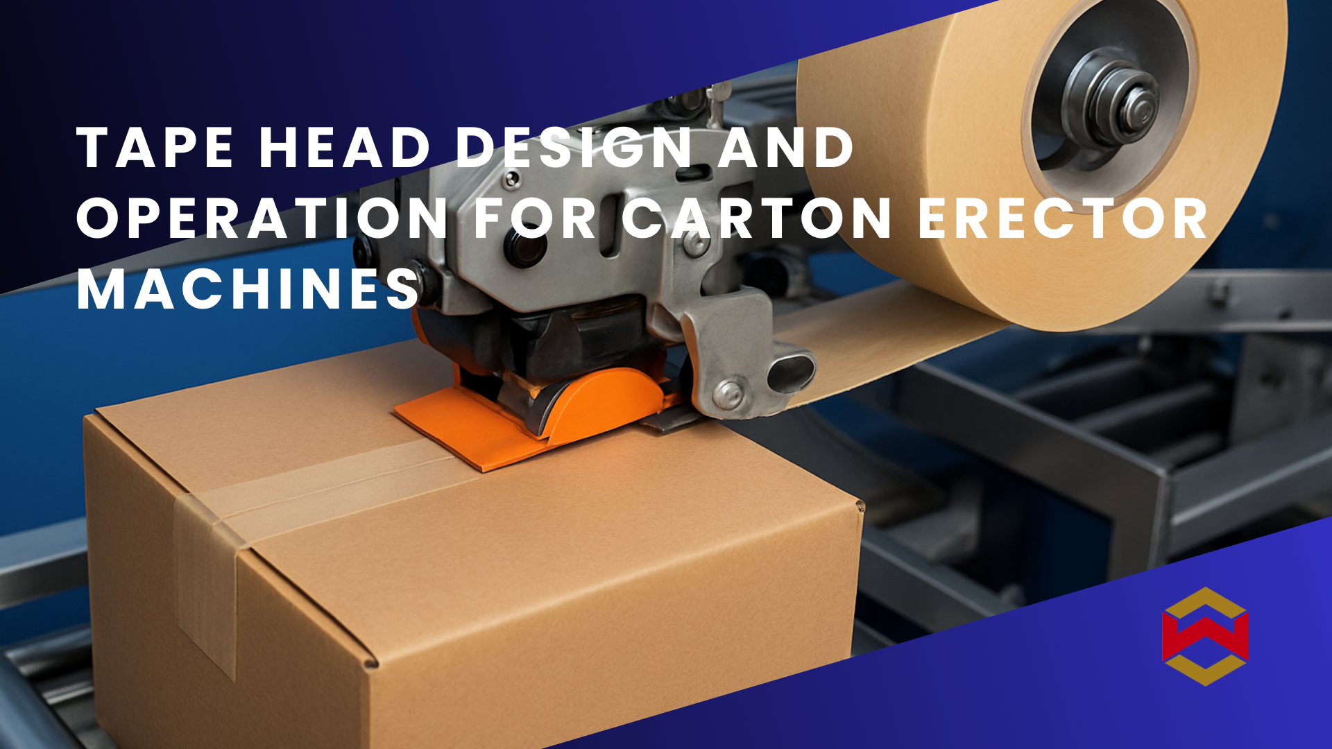Tape Head Design and Operation for Carton Erector Machines