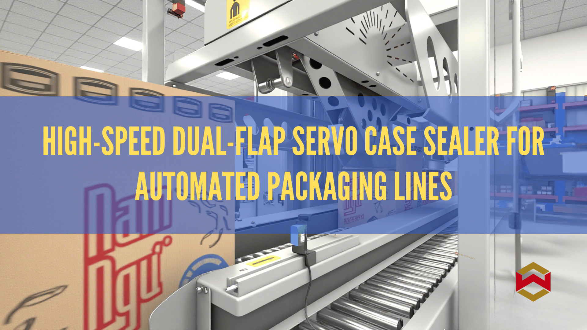 High-Speed Dual-Flap Servo Case Sealer for Automated Packaging Lines