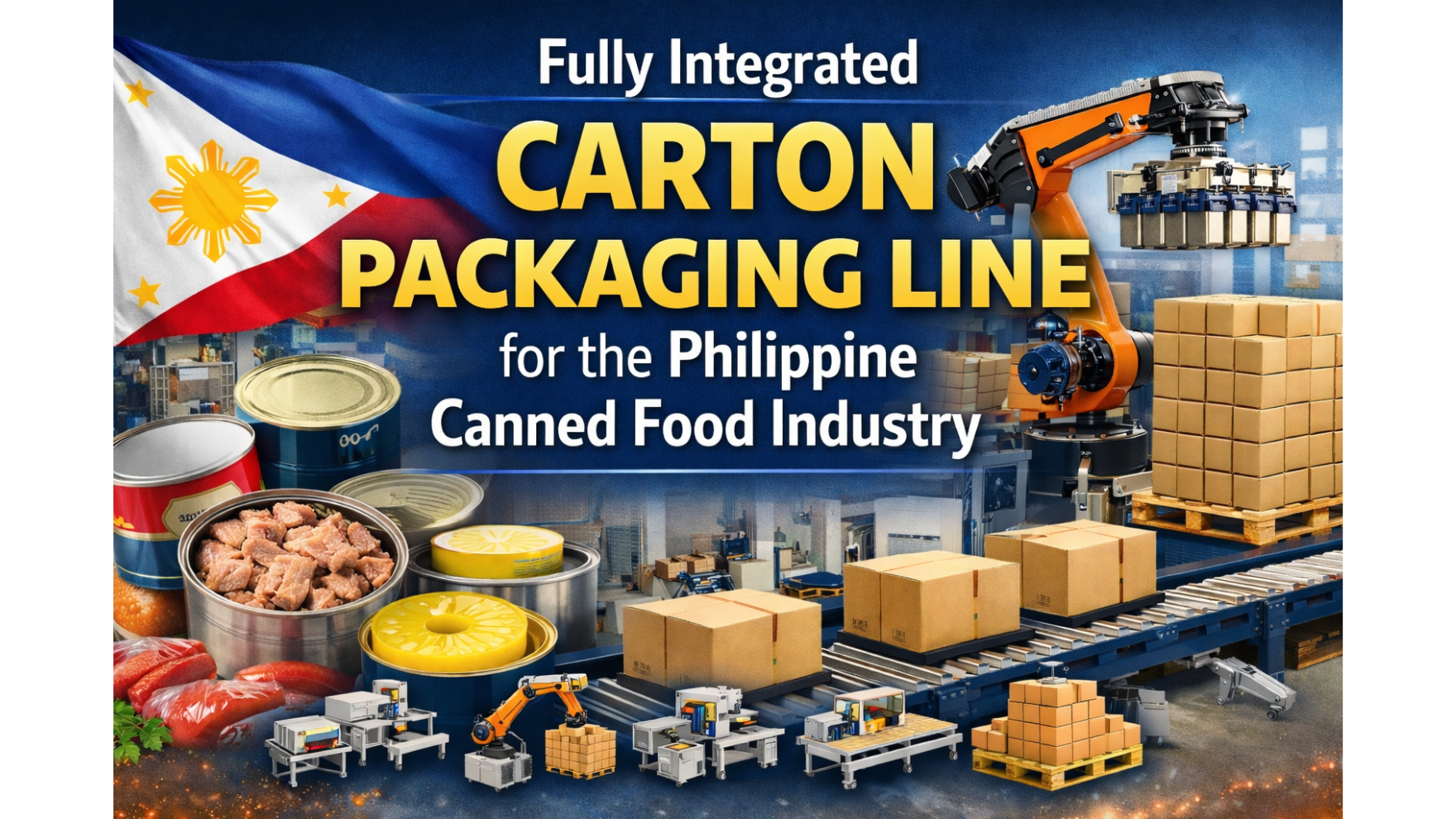 Fully Integrated Carton Packaging Line for the Philippine Canned Food Industry