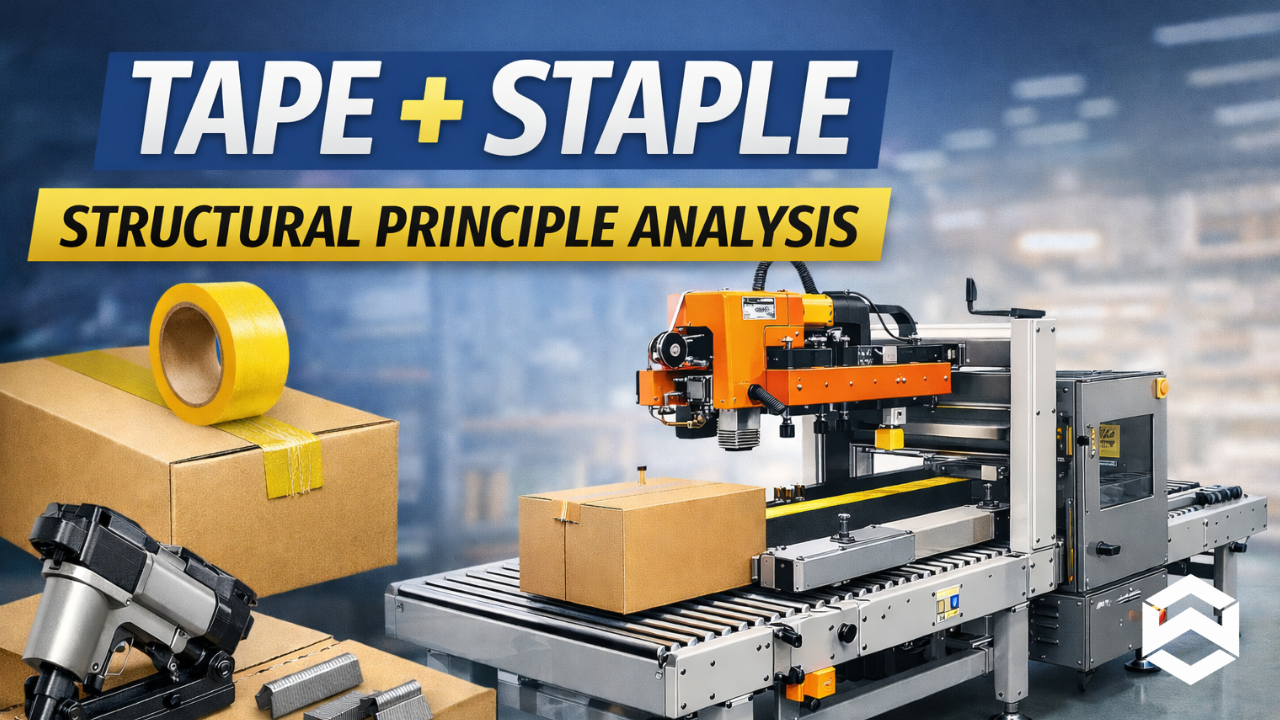 Tape + Staple Double Reinforcement Carton Sealer – Structural Principle Analysis