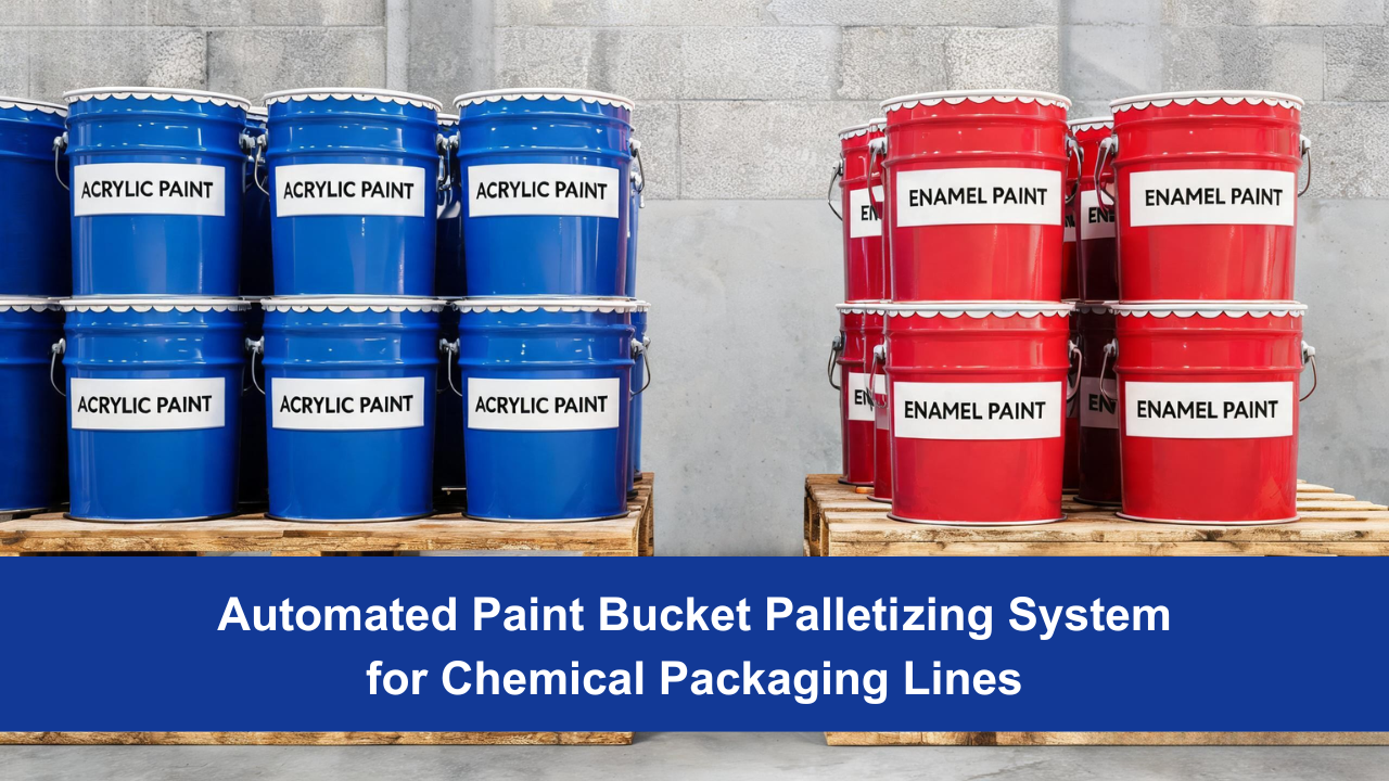 Automated Paint Bucket Palletizing System for Chemical Packaging Lines