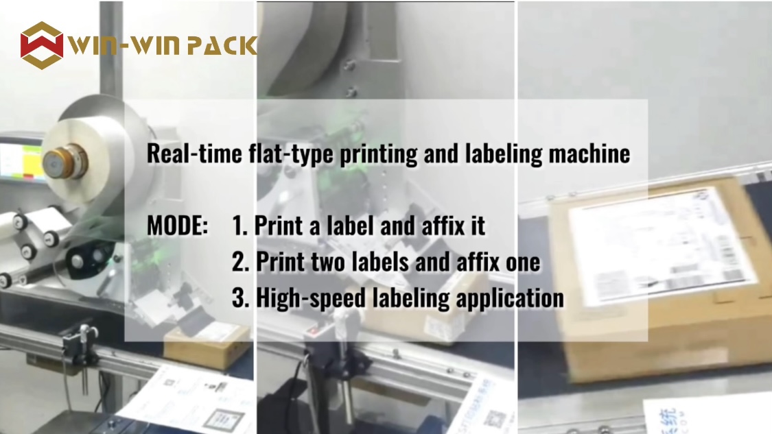 Three modes of real-time flat print labeling machine reflect the versatility of labeling applications