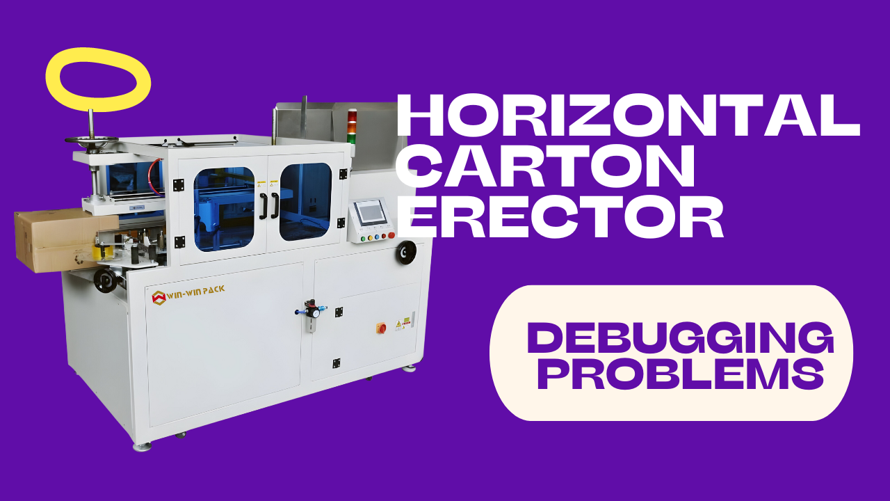Horizontal carton erector machine 