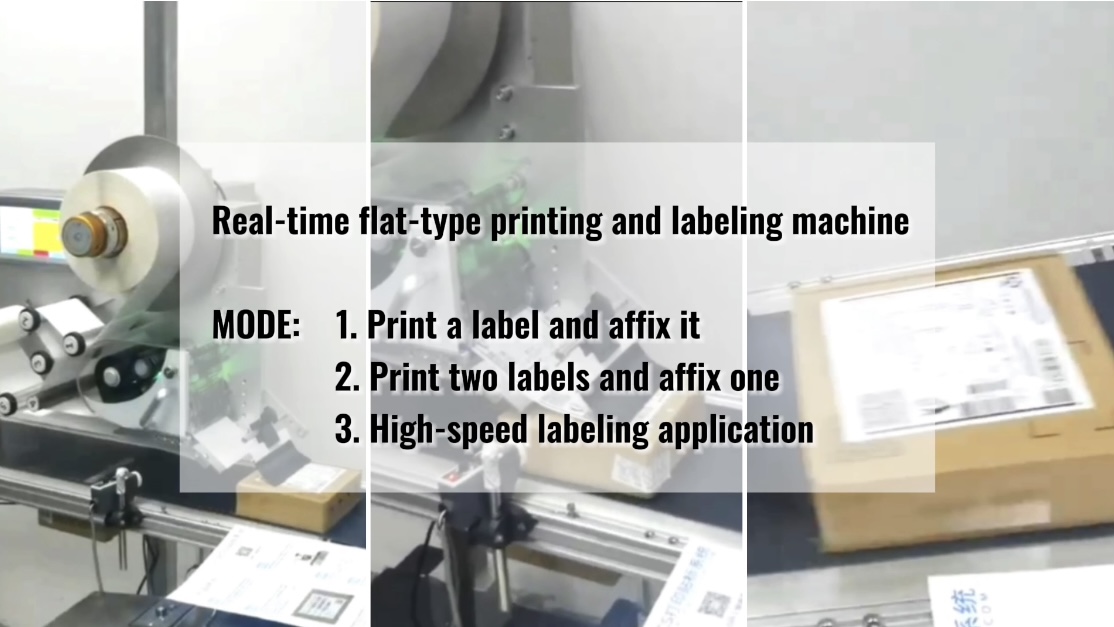 Real-Time Flat Printing and Labeling Machine - Three Modes
