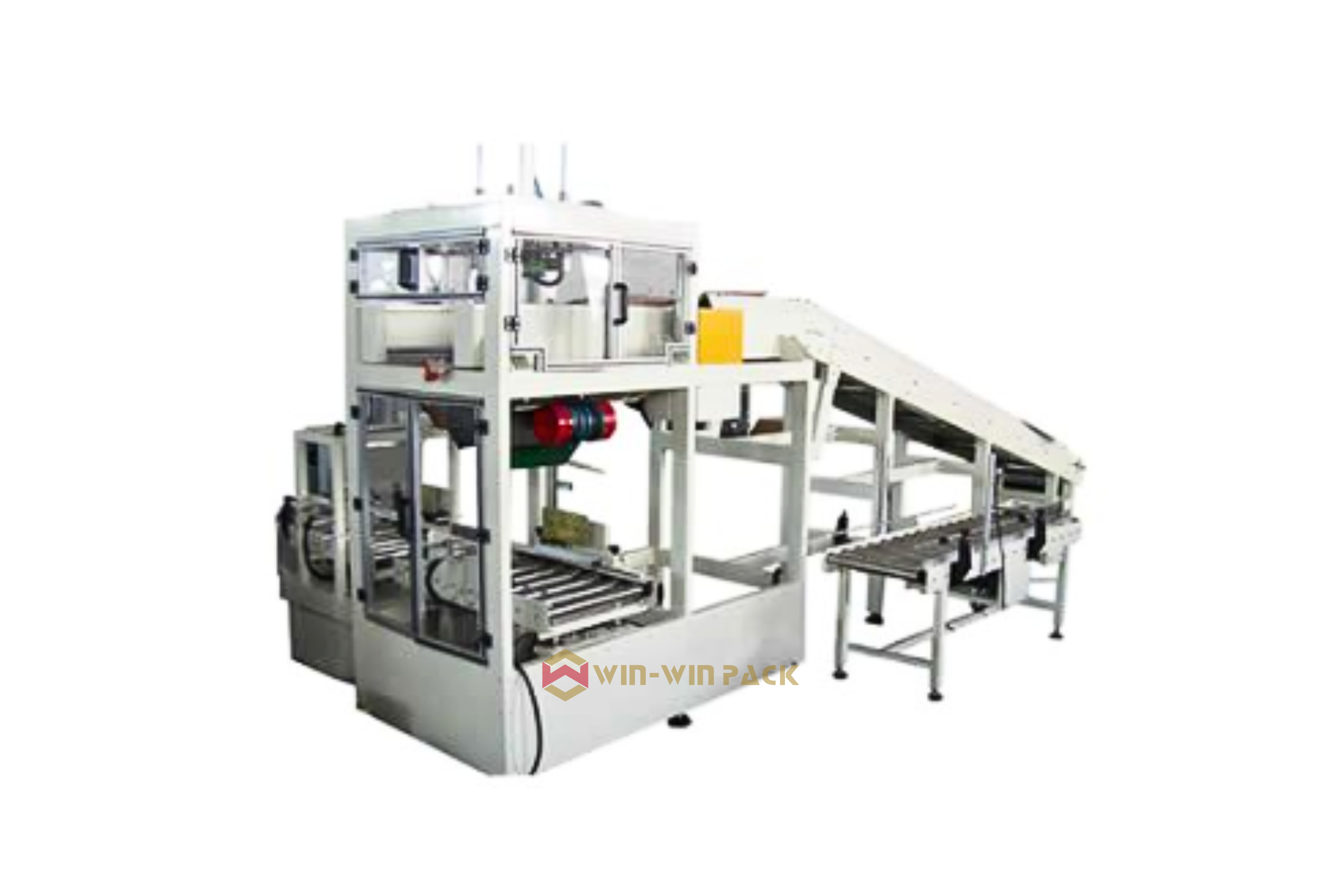 Automatic drop packer for pouches